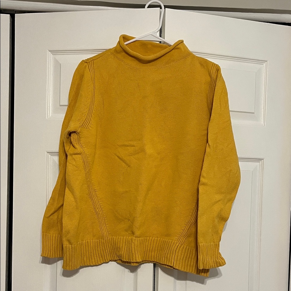 Karen Scott Mustard Turtleneck Sweater